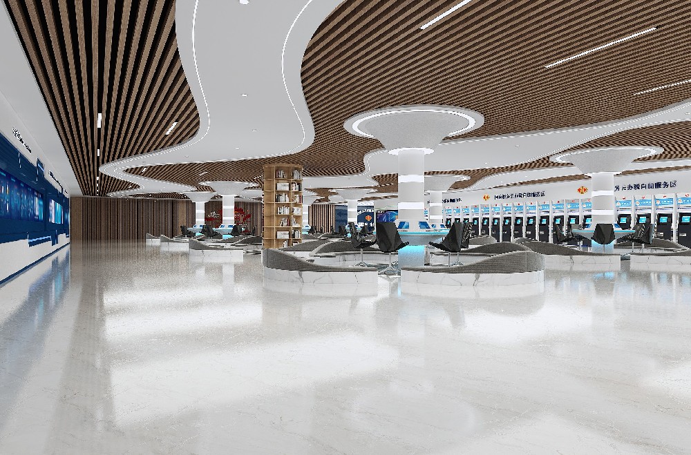 武汉光谷智慧税务服务大厅全景效果图
